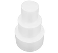 LALAFINA Manichini per Torte in Polistirolo 3 Pezzi Basi Rotonde da 100/150/200Mm Modelli Finti per Decorazione e Fotografia di Torte Accessori per Cake Design e Pratica di Tecniche di