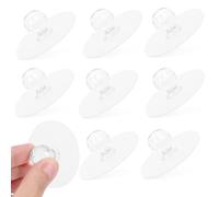 LALAFINA Manopole Adesive per Mobili da Cucina in Acrilico Trasparente, Set da 10 Pomelli per Cassetti e Porte, Maniglie per Armadi Versatili Adatte a Superfici Lisce come Vetro e Metallo