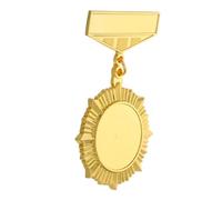 LALAFINA Medaglia in Lega di Zinco Oro Versatile e Portatile, Distintivo Vintage Elegante per Uomini, per Club e Aziende
