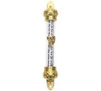 LALAFINA Mezuzah e Dimensioni Compatte, Decorazione Religiosa in Metallo Design a 2 Fori, Aspetto per Porta Pergamena, la Casa