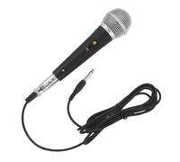 LALAFINA Microfono Dinamico Portatile con Cavo per Karaoke Professionale, Risposta in Frequenza Ampia e Riduzione Rumori, Materiale Plastico e Metallo, per Karaoke e Public Speaking