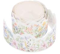 LALAFINA Nastro Washi Vintage Fiori per Scrapbooking e Artigianato, Carta Autoadesiva Resistente allo Sbiadimento, per Diario e Creazione di Collage