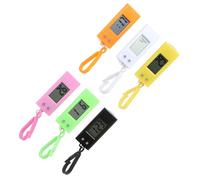 LALAFINA Orologio Digitale Piccolo Portachiavi in Plastica 6 Pezzi Design Compatto Portatile per Studenti Esami e Uso Quotidiano Colore Casuale