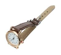 LALAFINA Orologio Donna Semplice e Piccolo Quadrante Digitale Marrone, Cinturino in Pelle Morbida e Flessibile, per Studenti come Regalo Elegante