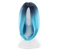 LALAFINA Parrucca Caschetto Donna Gradient in Fibra Sintetica Alta Temperatura, Lavabile e Riutilizzabile, Stile Naturale per Costume Fancy Dress e Cosplay