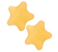 LALAFINA Pinza per Esercizi Manuali 2 Pezzi a Forma di Stella Colore Giallo per Allenamento Dita e Riabilitazione Post-Trauma in Ufficio e Palestra