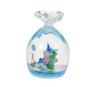 LALAFINA Porta Penna Timer Liquido Acrilico Stile Mediterraneo Decorazione Da Scrivania Creativa e Giocattolo Antistress Per Ufficio e Casa Ornamento Movimento Con Bolle Per Rilassamento e