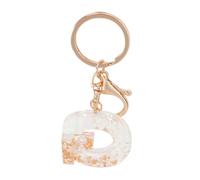 LALAFINA Portachiavi Donna Ciondolo Lettera Inglese Bianco G, Realizzato in Materiale Resistente, Accessorio per Borsa, Charm Decorativo per Pochette o Borsetta