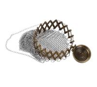 LALAFINA Portamonete Vintage in Ferro con Catena Lunga da Appendere | Leggero e Portatile, Design a Rete in Ferro, Argento, Stile Inglese Anni Venti, Facile da Mantenere Colore Casuale