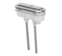 LALAFINA Pulsante per Wc Dual Flush Ovalato Sostituzione Facile Resistente Alla Corrosione Compatibile con Molti Accessorio e Hotel
