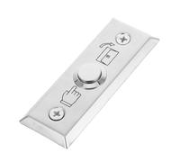 LALAFINA Pulsante Push To Exit in Acciaio Inossidabile con Piastra da Parete per Controllo Accessi Interruttore Porta Versatile e Facile da Installare per Uffici Banche e Negozi