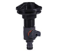 LALAFINA Raccordo Rapido Valvola Passante Dritta per Serbatoio 1/2 | Plastica con Rivestimento in Gomma, Nastro Sigillante Incluso, per Tubazioni in Plastica e Ppr