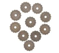 LALAFINA Rondelle per Ferramenta per Mobili Antichi in Rame Antico 10 Pezzi da 3,2 CM, Accessori per Restauro di Maniglie e Pomelli in Stile Vintage per Cassetti e Armadietti
