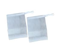 LALAFINA Sacchetti per Sapone in Rete di Nylon Bianco Coulisse Design per Creare Schiuma, 2 Pezzi per Pulizia Viso e Bagno