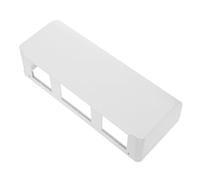LALAFINA Scatola Copripresa 3 Posti Protezione Dalla Condensa, Materiale Abs Bianco, Design a Bordi Arrotondati, per Cucina e Bagno ad Alta Umidità