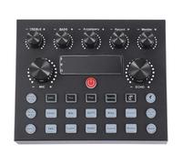 LALAFINA Scheda Audio Esterna Regolazione Professionale per Computer e Tablet Capacità 800, Design in Ferro Nero Dispositivo Cambia per Adulti