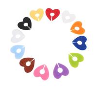 LALAFINA Segnabicchieri per Vino in Silicone a Forma di Cuore, 12 Pezzi Riutilizzabili Texture Morbida e Flessibile, per Pranzi in Famiglia e Feste Eleganti