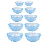 LALAFINA Set 10 Ciotole per Maschere Fai da Te in Plastica Colorate, Strumenti di Bellezza per Salone Estetico e Uso Domestico, Facili da Pulire e Resistenti Colore Casuale
