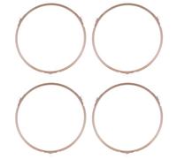 LALAFINA Set 4 Pezzi Supporto Girevole in Plastica per Piatto Crisp Microonde, Resistente Agli Urti e Antideformazione, Accessorio Essenziale per Cottura Veloce