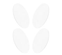 LALAFINA Set 4 Vassoi Specchiati Rotondi in Acrilico 15 CM Argento, Vassoio Decorativo per Centrotavola di Feste e Matrimoni, Piatto Portacandele Resistente e Facile da Pulire