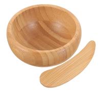 LALAFINA Set e Cucchiaio per Maschere Viso, Strumento per Miscelare Maschere di Bellezza Compatto, Accessorio per Cura della Pelle in Salone e Uso Domestico, per Viaggi