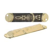 LALAFINA Set e Decorazioni da Parete Ebraiche in Lega di Zinco Mezuzah con Pergamena 2 Pezzi per Benedizione della Casa Come Hanukkah per Occasioni Religiose