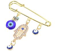 LALAFINA Spilla Malocchio Donna in Lega Stile Retrò Design Occhio Malefico, Spilla per Maglione e Sciarpa, Accessorio Elegante la Vita Quotidiana e Occasioni Diverse