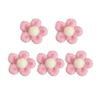 LALAFINA Spille in Pannolenci a Forma di Fiore per Ragazzi, 5 Pezzi Rosa Adorabili e Creative, Perfette per Vestiti e Cappelli, Accessori Figli dei Fiori