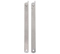 LALAFINA Supporto per Aletta del Coperchio in Acciaio Inossidabile, Connettore Pieghevole per Tavolo, Set 2 Pezzi Regolazione Altezza, Compatibile Armadietti e Mobili Multifunzione