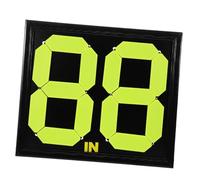 LALAFINA Tabellone Sostituzioni Calcio Manuale Portatile per Arbitri Pannello Fluorescente, Caratteri Chiari e Design Compatto Nero per Gestione Sostituzioni in Partite