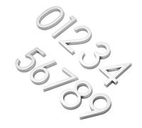 LALAFINA Targhetta Numero Civico 10 Pezzi 0-9 Adesivi Autoadesivi in Plastica 6cm Design Tridimensionale Resistente per Porta Casa Hotel Ufficio