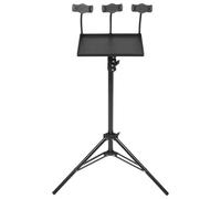 LALAFINA Treppiede Regolabile 1,7 M con Vassoio Spesso per Proiettore Portatile e Supporto per Laptop, Stabile e Resistente per Uso Interno ed Esterno, Accessorio Versatile per Home
