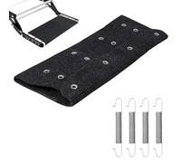 LALAGO 1 pezzo tappetino per gradini camper, tappetino antiscivolo per gradini, gadget e accessori per camper, tappetino per roulotte, tappeto da campeggio (Nero)