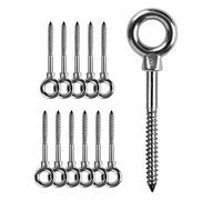 LALAGO 12 PC. Bullone a occhiello, Golfari M8 x 80 mm in acciaio inox 304, Ganci a vite Golfari M8, Bulloni di Vite