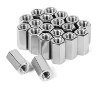 LALAGO 20 pezzi M8 x 24mm Dadi di Collegamento Lunghi in Acciaio Inox VA V2A A2, Dado a Vite Manicotti di Collegamento Esagonali, Dado a Croce Bulloni Filettati Manicotti Distanziali Dadi Lunghi