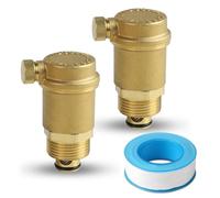 LALAGO 2Pcs Valvola di Ventilazione DN20 G3/4", Valvola di Sfogo Aria Automatica, Valvola di sfiato dell'aria di protezione della ruggine d'ottone, Valvola automatica Minical sfogo aria