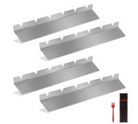 LALAGO 4 pezzi Supporto per Spiedini per Barbecue, Set di Spiedini in Acciaio Inossidabile per 6 Spiedini con Spazzola e Sacchetto per Barbecue a Carbonella, a Gas ed Elettrici
