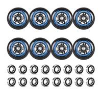 LALAGO 8 Pcs Rotelle per Pattini in Linea, 70mm Ruote per Pattinaggio in Linea 88A SHR PU, Ruote in Linea con Cuscinetti ABEC 9, per K2 Hudora Gonex Apollo