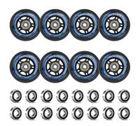 LALAGO 8 Pcs Rotelle per Pattini in Linea, 72mm Ruote per Pattinaggio in Linea 88A SHR PU, Ruote in Linea con Cuscinetti ABEC 9, per K2 Hudora Gonex Apollo