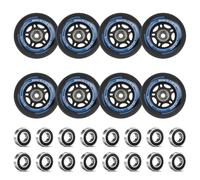 LALAGO 8 Pcs Rotelle per Pattini in Linea, 80mm Ruote per Pattinaggio in Linea 88A SHR PU, Ruote in Linea con Cuscinetti ABEC 9, per K2 Hudora Gonex Apollo