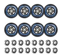 LALAGO 8 Pcs Ruote per Pattini in Linea 76mm, 88A SHR PU, Cuscinetti ABEC 9 | Ruote per Rollerblade 76mm, Ruote per Pattinaggio in Linea, Ruote in Linea per K2 Hudora Gonex Apollo