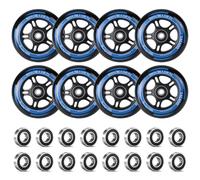 LALAGO 8 Pcs Ruote per Pattini in Linea 90mm, 88A SHR PU, Cuscinetti ABEC 9 | Ruote per Rollerblade 90mm, Ruote per Pattinaggio in Linea, Ruote in Linea per K2 Hudora Gonex Apollo