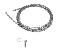 LALAGO Desatascador Tuberias, ø10mm x 5m Desatascador Fregadero, Alambre Desatascador Tuberias Profesional, Desatascador WC, Cable Desatascador Tuberias