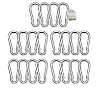 LALAGO Moschettone inox a molla diametro, 20Pcs M6 60mm x φ6 mm, Set di moschett