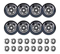 LALAGO Rotelle per Pattini in Linea 80mm, 8 Pcs Ruote per Pattinaggio in Linea 88A SHR PU, Ruote in Linea con Cuscinetti ABEC 9, Ruote per pattini a rotelle indoor/outdoor per K2 Hudora Gonex Apollo