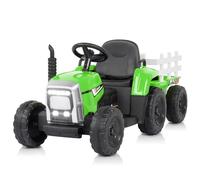 LALAHO Tractor Eléctrico 12V Verde claro Niños