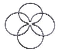 LALAL Kit di fasce elastiche for pistone da 4 pezzi da 38 mm x 1,5 mm for Husqvarna 36 136 137 141 142 235P 235R 232L 240RJ 240RBD, motosega, decespugliatore e tagliabordi.
