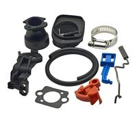 LALAL Kit di Riparazione del Morsetto dell'adattatore del collettore di aspirazione for Husqvarna 340 345 350 346XP 351 353 Motosega Leva dell'acceleratore Guarnizione del carburatore