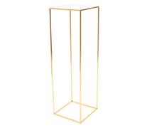 lalaleny Vaso in metallo dorato, 100 cm, per decorazioni di nozze, supporto geometrico, centrotavola, vaso alto, per matrimoni, feste, decorazioni