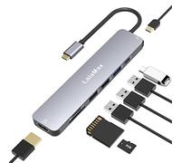 LalaMax Hub USB C, adattatore multiporta 8 in 1 per MacBook, USB C a HDMI4K60 SD TF USB3.0 USB2.0 USB C Data Dongle